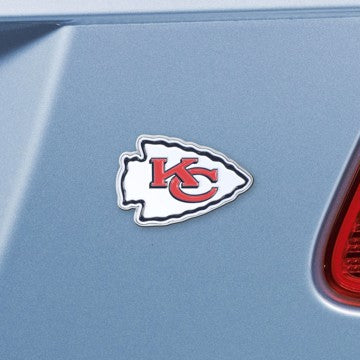 Wholesale-Kansas City Chiefs Emblem - Color NFL Exterior Auto Accessory - Color Emblem - 3.2" x 3" SKU: 22572