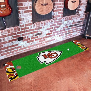Wholesale-Kansas City Chiefs NFL x FIT Putting Green Mat NFL Golf Accessory - 18" x 72" SKU: 23293