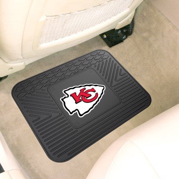 Wholesale-Kansas City Chiefs Utility Mat NFL Back Seat Car Floor Mats - 1 Piece - 14" x 17" SKU: 9974