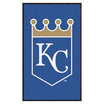 Wholesale-Kansas City Royals 3X5 High-Traffic Mat with Durable Rubber Backing MLB Commercial Mat - Portrait Orientation - Indoor - 33.5" x 57" SKU: 9844