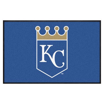 Wholesale-Kansas City Royals 4X6 High-Traffic Mat with Durable Rubber Backing MLB Commercial Mat - Landscape Orientation - Indoor - 43" x 67" SKU: 9845