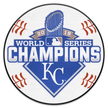 Wholesale-Kansas City Royals Baseball Mat MLB Accent Rug - Round - 27" diameter SKU: 18927