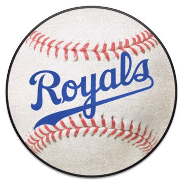 Wholesale-Kansas City Royals Baseball Mat - Retro Collection MLB Accent Rug - Round - 27" diameter SKU: 1996