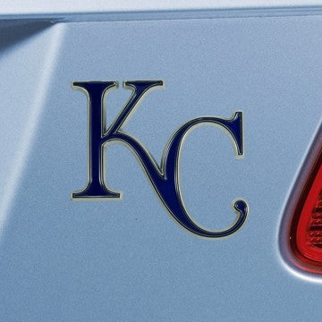 Wholesale-Kansas City Royals Emblem - Color MLB Exterior Auto Accessory - Color Emblem - 3.2" x 3" SKU: 26599
