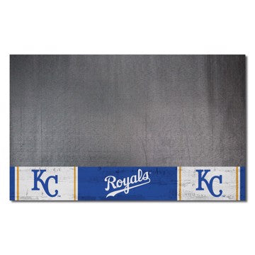 Wholesale-Kansas City Royals Grill Mat - Retro Collection MLB Vinyl Mat - 26" x 42" SKU: 1995