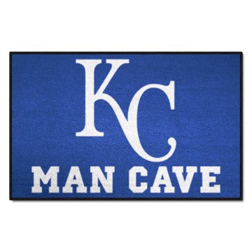 Wholesale-Kansas City Royals Man Cave Starter MLB Accent Rug - 19" x 30" SKU: 22415
