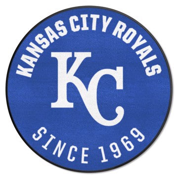 Wholesale-Kansas City Royals Roundel Mat - Retro Collection MLB Accent Rug - Round - 27" diameter SKU: 1991