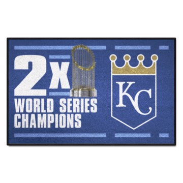 Wholesale-Kansas City Royals Starter Mat - Dynasty MLB Accent Rug - 19" x 30" SKU: 36055