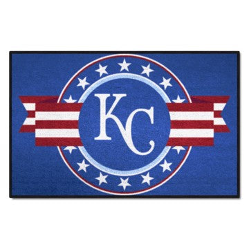 Wholesale-Kansas City Royals Starter Mat - MLB Patriotic MLB Accent Rug - 19" x 30" SKU: 18539
