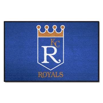 Wholesale-Kansas City Royals Starter Mat - Retro Collection MLB Accent Rug - 19" x 30" SKU: 1994