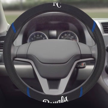 Wholesale-Kansas City Royals Steering Wheel Cover MLB Universal Fit - 15" x 15" SKU: 26602