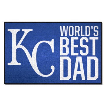 Wholesale-Kansas City Royals World's Best Dad Starter Mat MLB Accent Rug - 19" x 30" SKU: 31125