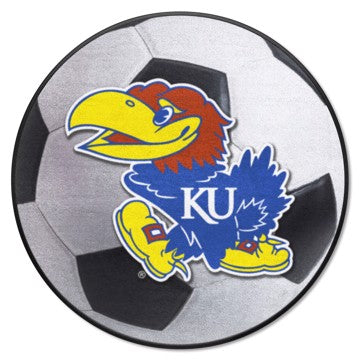Wholesale-Kansas Jayhawks Soccer Ball Mat 27" diameter SKU: 3607