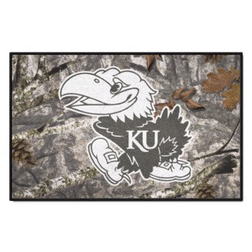 Wholesale-Kansas Jayhawks Starter Mat - Camo 19"x30" SKU: 33980