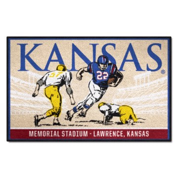 Wholesale-Kansas Jayhawks Starter Mat - Ticket 19"x30" SKU: 28110