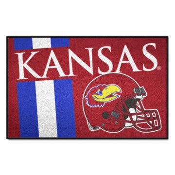 Wholesale-Kansas Jayhawks Starter Mat - Uniform NCAA Accent Rug - 19" x 30" SKU: 36825