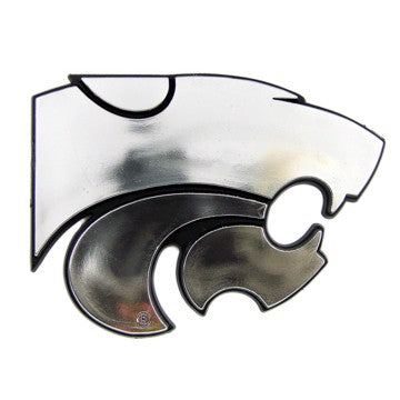 Wholesale-Kansas State Molded Chrome Emblem Kansas State University Molded Chrome Emblem 3.25” x 3.25 - "Wildcat" Logo SKU: 60348
