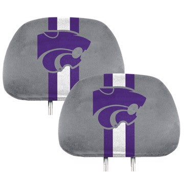 Wholesale-Kansas State Printed Headrest Cover Kansas State University Printed Headrest Cover 14” x 10” - "Cougar Head" Primary Logo SKU: 62050