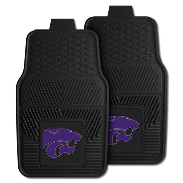 Wholesale-Kansas State Wildcats 2-pc Vinyl Car Mat Set 17in. x 27in. - 2 Pieces SKU: 12762