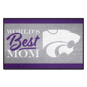 Wholesale-Kansas State Wildcats Starter Mat - World's Best Mom 19"x30" SKU: 34548