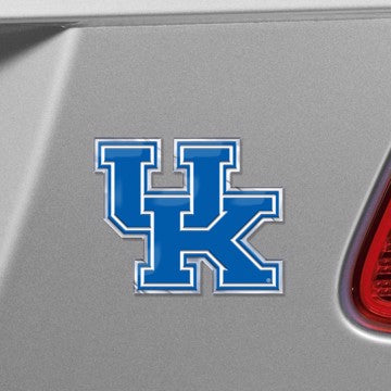 Wholesale-Kentucky Embossed Color Emblem University of Kentucky Embossed Color Emblem 3.25” x 3.25” - "UK" Logo SKU: 60532