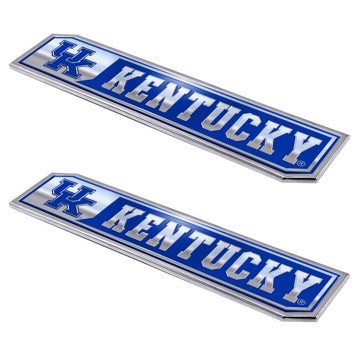 Wholesale-Kentucky Embossed Truck Emblem 2-pk University of Kentucky Embossed Truck Emblem 2-pk 1.75” x 8.25” - Primary Logo & Wordmark SKU: 60835