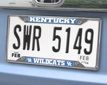 Wholesale-Kentucky License Plate Frame University of Kentucky License Plate Frame 6.25"x12.25" - "UK" Logo & Wordmark SKU: 14817