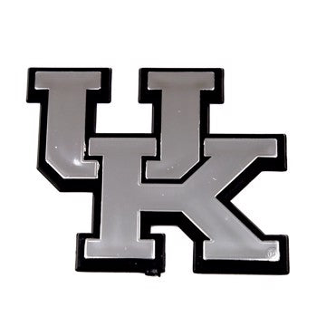 Wholesale-Kentucky Molded Chrome Emblem University of Kentucky Molded Chrome Emblem 3.25” x 3.25 - "UK" Logo SKU: 60349