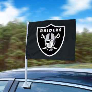 Wholesale-Las Vegas Raiders Car Flag NFL Auto Flag - 1 Piece - 11" x 14" SKU: 25486