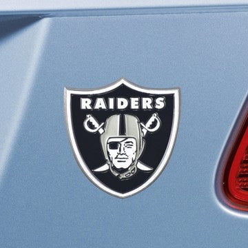 Wholesale-Las Vegas Raiders Emblem - Color NFL Exterior Auto Accessory - Color Emblem - 3.2" x 3" SKU: 22596