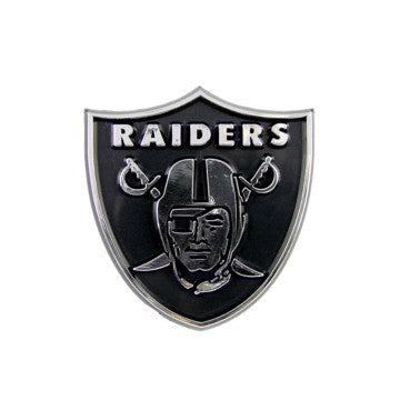 Wholesale-Las Vegas Raiders Molded Chrome Emblem NFL Plastic Auto Accessory SKU: 60279