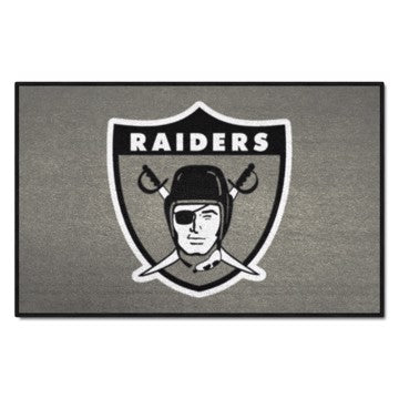 Wholesale-Las Vegas Raiders Starter Mat - Retro Collection NFL Accent Rug - 19" x 30" SKU: 32508