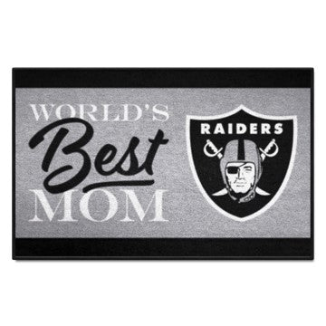 Wholesale-Las Vegas Raiders Starter Mat - World's Best Mom NFL Accent Rug - 19" x 30" SKU: 18038
