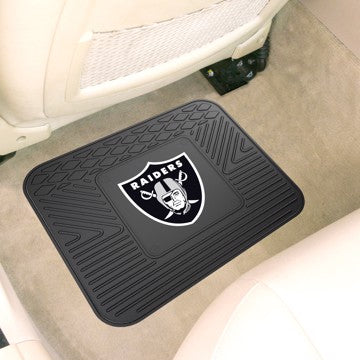 Wholesale-Las Vegas Raiders Utility Mat NFL Back Seat Car Floor Mats - 1 Piece - 14" x 17" SKU: 9985