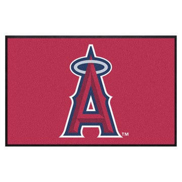 Wholesale-Los Angeles Angels 4X6 High-Traffic Mat with Durable Rubber Backing MLB Commercial Mat - Landscape Orientation - Indoor - 43" x 67" SKU: 9847
