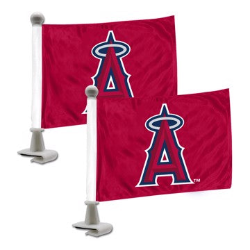 Wholesale-Los Angeles Angels Ambassador Flags MLB Mini Suto Flags - 2 Piece - 4" x 6" SKU: 61838
