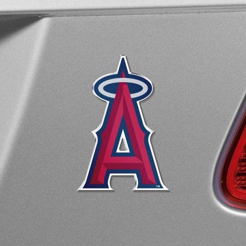 Wholesale-Los Angeles Angels Embossed Color Emblem MLB Exterior Auto Accessory - Aluminum Color SKU: 60394