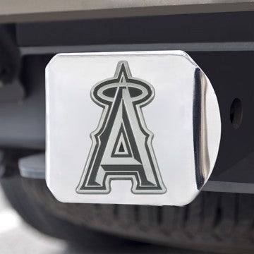 Wholesale-Los Angeles Angels Hitch Cover MLB Chrome Emblem on Chrome Hitch - 3.4" x 4" SKU: 26609