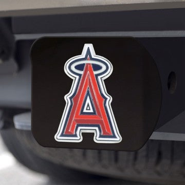 Wholesale-Los Angeles Angels Hitch Cover MLB Color Emblem on Black Hitch - 3.4" x 4" SKU: 26611