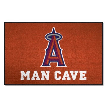 Wholesale-Los Angeles Angels Man Cave Starter MLB Accent Rug - 19" x 30" SKU: 22419