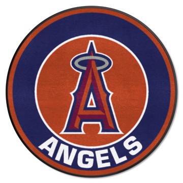Wholesale-Los Angeles Angels Roundel Mat MLB Accent Rug - Round - 27" diameter SKU: 18138