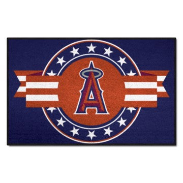 Wholesale-Los Angeles Angels Starter Mat - MLB Patriotic MLB Accent Rug - 19" x 30" SKU: 18540