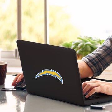 Wholesale-Los Angeles Chargers Matte Decal NFL 1 piece - 5” x 6.25” (total) SKU: 61237