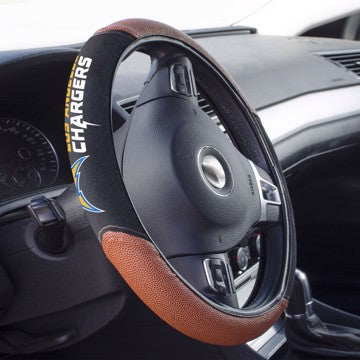 Wholesale-Los Angeles Chargers Sports Grip Steering Wheel Cover NFL - 14.5” to 15.5” SKU: 62107