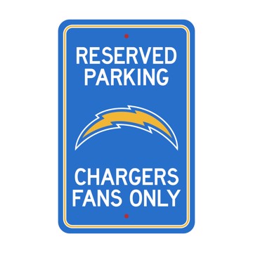 Wholesale-Los Angeles Chargers Team Color Reserved Parking Sign Décor 18in. X 11.5in. Lightweight NFL Lightweight Décor - 18" X 11.5" SKU: 32166