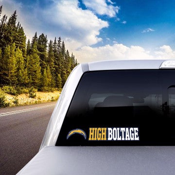 Wholesale-Los Angeles Chargers Team Slogan Decal NFL 2 piece - 3” x 12” (total) SKU: 61392