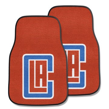 Wholesale-Los Angeles Clippers 2-pc Carpet Car Mat Set NBA Auto Floor Mat - 2 piece Set - 17" x 27" SKU: 9292