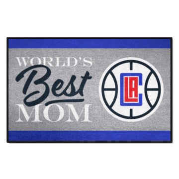 Wholesale-Los Angeles Clippers Starter Mat - World's Best Mom NBA Accent Rug - 19" x 30" SKU: 34181