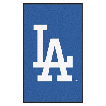 Wholesale-Los Angeles Dodgers 3X5 High-Traffic Mat with Durable Rubber Backing MLB Commercial Mat - Portrait Orientation - Indoor - 33.5" x 57" SKU: 9848