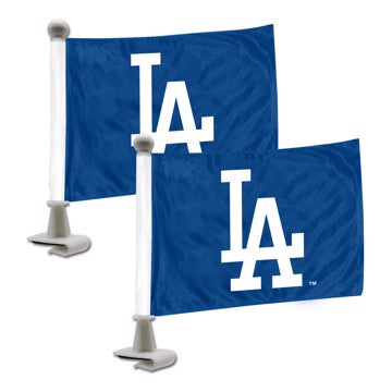 Wholesale-Los Angeles Dodgers Ambassador Flags MLB Mini Suto Flags - 2 Piece - 4" x 6" SKU: 61846
